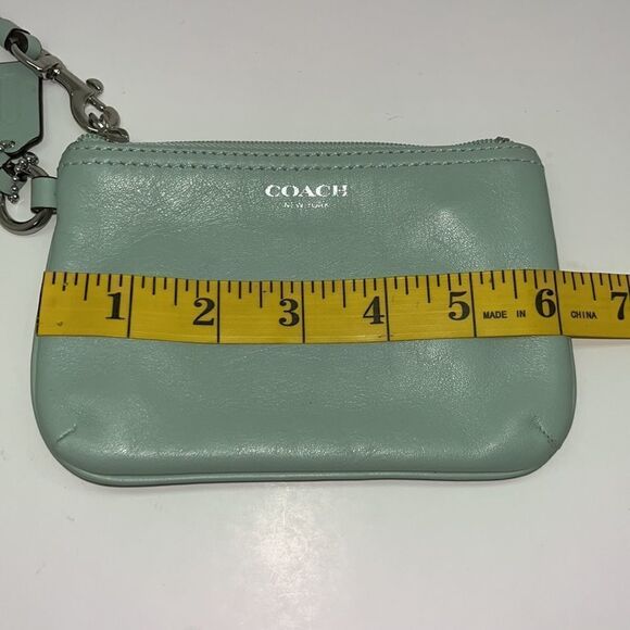 Coach Mint Green Wristlet - Picture 5 of 7